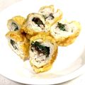 ikuko119's cooksnap of when they made 鶏ささみ巻き天ぷら-大葉と梅肉・新生姜-.
