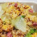 ぐっさん★★'s cooksnap of when they made 香味ペーストレタスチャーハン.
