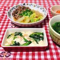 にゃにゃ☆☆☆'s cooksnap of when they made 豆腐と小松菜・小エビのオイスターあんかけ.