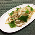 らて♪'s cooksnap of when they made ササミともやしの大葉和え.
