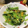 すこっとじょぷりん's cooksnap of when they made 小松菜とコーンのソテー♪5分で完成！.