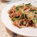 fu♪♪'s cooksnap of when they made 簡単♡豚ともやしと胡瓜の和風炒め♪.