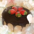 ☆meg☆milk☆'s cooksnap of when they made チョコレートケーキのバースデーケーキ❤.