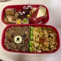 ☆たまり☆'s cooksnap of when they made ☆そぼろでリラックマキャラ弁☆.