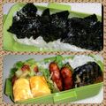 ゆけり３兄弟's cooksnap of when they made 控えめ。隠れ海苔弁♡.