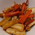 ハニビ's cooksnap of when they made さつまいもとちくわの大学いも風きんぴら.