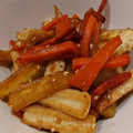 ハニビ's cooksnap of when they made さつまいもとちくわの大学いも風きんぴら.