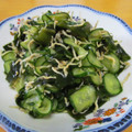 もぐもぐまくら's cooksnap of when they made わかめときゅうりのジャコ醤油和え.