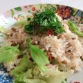 noriko912's cooksnap of when they made 青じそ薫る♡カリカリ梅と納豆レタスの炒飯.