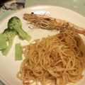 ゆかちむ。。's cooksnap of when they made 海老トマトクリームスパゲッティー.