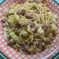 みおしむ♡'s cooksnap of when they made 簡単♪白菜と豚ひき肉の和風パスタ.