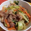 おまっちゃん♦'s cooksnap of when they made 豚バラと白菜の炒め物。.