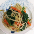 クックP5PU6X☆'s cooksnap of when they made もやしとほうれん草の彩りごま和え.