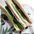 horseland's cooksnap of when they made 我が家のハムとサラダ菜のサンドイッチ.