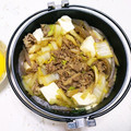 ぢんま's cooksnap of when they made 野菜が主役！豚白菜の変わりすき焼き.