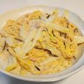 zakiyama22's cooksnap of when they made 簡単！白菜とツナと塩昆布のクリームパスタ.