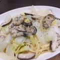 はり→'s cooksnap of when they made 簡単☆牡蠣のクリームスパゲティ☆.