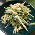 Monica062's cooksnap of when they made 水菜と鶏ささみの胡麻マヨサラダ.