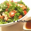 papikun's cooksnap of when they made 冷凍から揚げｄｅおかずサラダ！.