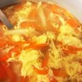 myuryomama's cooksnap of when they made 野菜とふわふわ卵スープ コンソメ味.