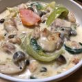 Halü★mama's cooksnap of when they made ★鶏肉とチンゲン菜のクリーム煮★.