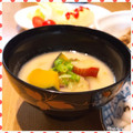 nakamucchi's cooksnap of when they made かぼちゃとさつまいもみそ汁～ほんのり甘い.