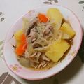 ネコかえる's cooksnap of when they made おふくろの味♥麺つゆで簡単肉じゃが♪.