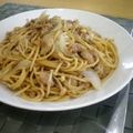 pocorotta's cooksnap of when they made ツナ玉えのきの醤油バタースパゲッティ.