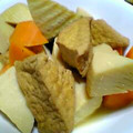 お蘭's cooksnap of when they made 厚揚げと筍の簡単煮.