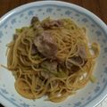 たかえのり's cooksnap of when they made ランチ☆エビと玉ねぎの柚子胡椒パスタ♪.