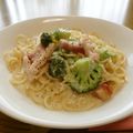yu-kunmama's cooksnap of when they made ブロッコリーとベーコンのクリームパスタ.