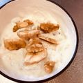 ｱｲﾊﾅ's cooksnap of when they made おからバナナとブルーベリーの1分スイーツ.