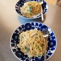 チコリママ's cooksnap of when they made エノキ入りタラコスパゲティー.
