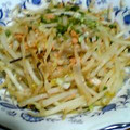 お蘭's cooksnap of when they made もやしの☆鮭フレーク塩昆布の炒め物.