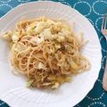 minamatsuy's cooksnap of when they made ☆ツナときゃべつのパスタ☆バター風味.
