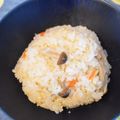 ららこーら's cooksnap of when they made 青大豆と高野豆腐の炊き込みご飯.
