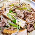⭐とっくん⭐'s cooksnap of when they made もやしと厚揚げと豚肉の炒め物.