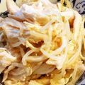 ちゃちゃcook's cooksnap of when they made レンチンで♪もやしとサラダチキンの辛和え.