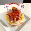 ☆むーみん0529☆'s cooksnap of when they made ひな祭りに　お花の「ちらし寿司ケーキ」.