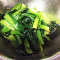 しょしんしゃA's cooksnap of when they made ✿副菜 作り置き小松菜のナムル✿.