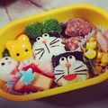 Moccasun's cooksnap of when they made 簡単！可愛い☆キャラ弁当☆ドラえもん☆.