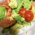 のこのこかのこ's cooksnap of when they made トマトとアボカドの簡単サラダ☆かけるだけ.