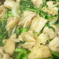 結陽芽's cooksnap of when they made ★菜の花と鶏もも肉のしょうゆマヨ炒め★.