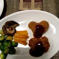 horseland's cooksnap of when they made はったりだけは効いてる ハンバーグ.