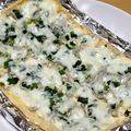 piro0829's cooksnap of when they made マヨねぎシラスの油揚げピザ～糖質制限ＯＫ.