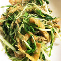 ちづりんも's cooksnap of when they made ごま油でやみつき♪水菜と油揚げしらす炒め.