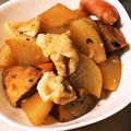 りんごぉぉぉ's cooksnap of when they made ありあわせ！大根とウィンナーの煮物！.