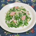 mmameco's cooksnap of when they made ベーコンと大根皮の節約炒め.