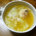 あずまち's cooksnap of when they made 鍋にぶっ込み！白菜と鮭缶のスープ.