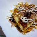 yukanosuke's cooksnap of when they made 余ったモチでお好み焼き風.